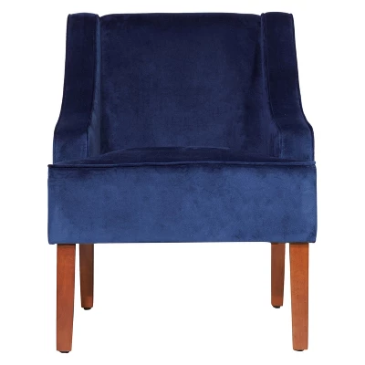 Velvet Swoop Armchair - HomePop - Image 15