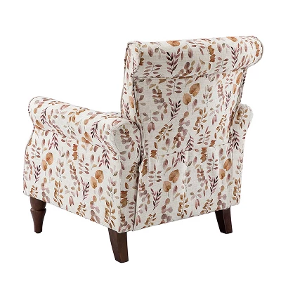 Araceli Traditional Comfy Floral Livingroom Armchair | ARTFUL LIVING DESIGN - Image 3