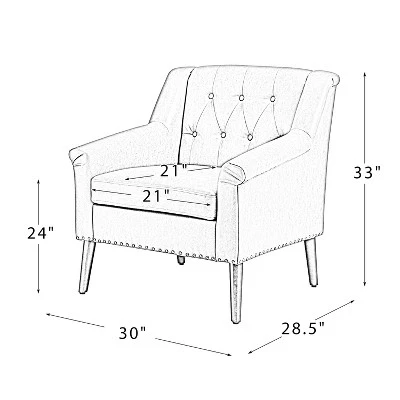 Nycteus Vegan Leather Armchair | ARTFUL LIVING DESIGN - Image 9