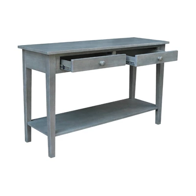 Spencer Console Server Table Antique Washed Heather Gray - International Concepts - Image 5