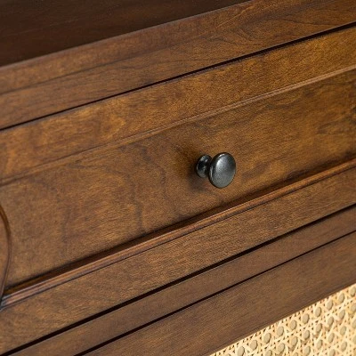 Theobald 36" Tall 2 - Door Accent Storage Cabinet With Two Drawers| KARAT HOME - Image 7