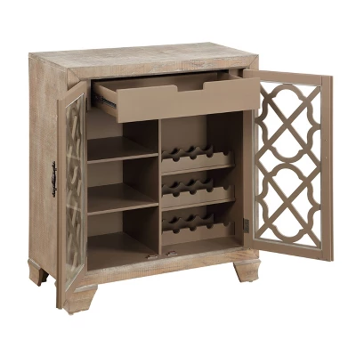 Highrise Wine Cabinet Light Brown - Treasure Trove Accents - Image 2