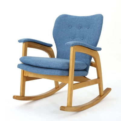 Braant Mid-Century Fabric Rocker - Christopher Knight Home - Image 7