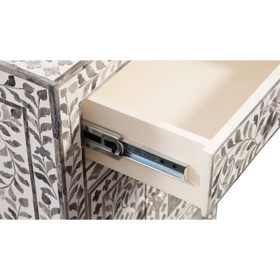 Fowler Accent Cabinet Black/White - Steve Silver - Image 6