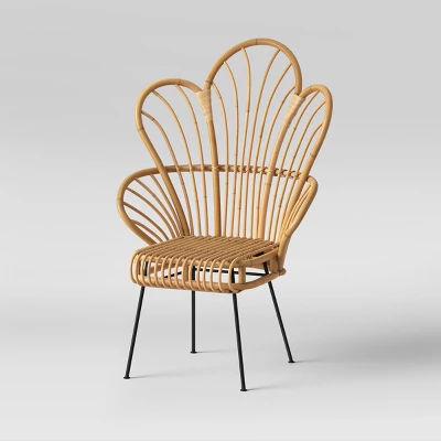Avocet Rattan Fan Back Accent Chair - Threshold™ - Image 2