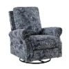 Pablo Traditional-normal Manual Swivel Glider Recliner With Nailhead Trims For Living Room | KARAT HOME