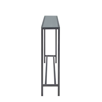 Dillard Narrow Long Console Table Gray - Aiden Lane - Image 5