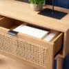 Baisley 2 Drawer Rattan Console Table - Natural - Safavieh