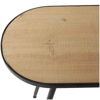 Industrial Metal Console Table Brown - Olivia & May - Image 3