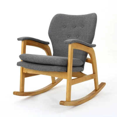Braant Mid-Century Fabric Rocker - Christopher Knight Home - Image 6