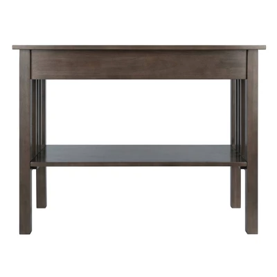 Stafford Console Hall Table Oyster Gray - Winsome - Image 4