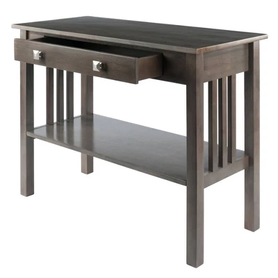 Stafford Console Hall Table Oyster Gray - Winsome