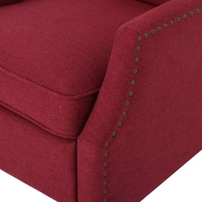 Wescott Traditional Fabric Recliner Deep Red - Christopher Knight Home - Image 4
