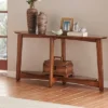 Monterey Console/Media Mid Century Modern Wood Table Chestnut - Alaterre
