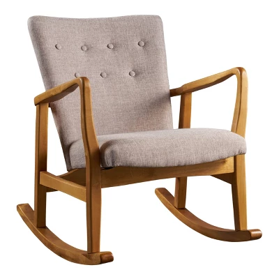 Callum Mid-Century Fabric Rocker - Christopher Knight Home - Image 5