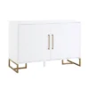 Herringbone Console Unit White - CosmoLiving By Cosmopolitan