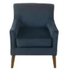 Davis Mid-Century Accent Chair Navy Velvet - HomePop