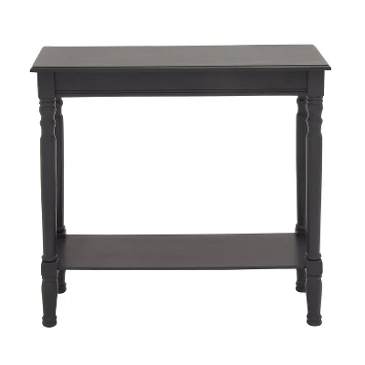 Traditional Wood Console Table Black - Olivia & May