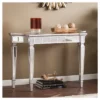 Glenrose Glam Mirrored Console Table - Matte Silver - Aiden Lane
