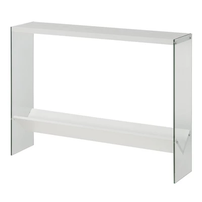 SoHo V Console Table With Shelf - Breighton Home - Image 6