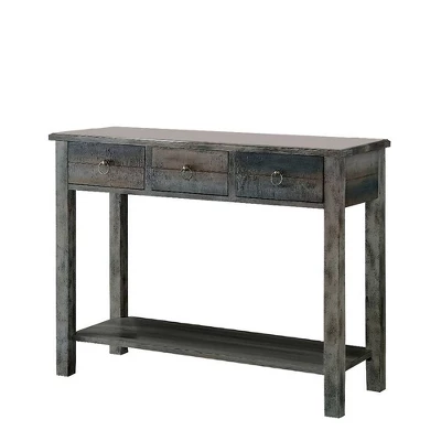 Console Table Oak Teal - Acme Furniture
