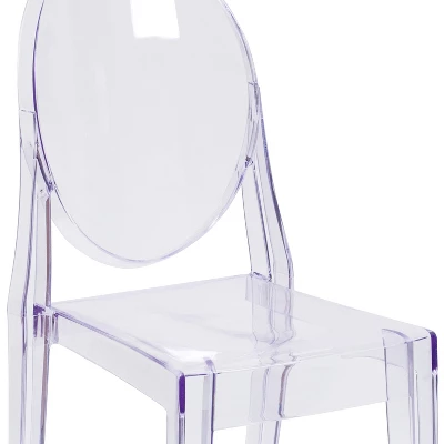 Emma And Oliver Ghost Side Chair In Transparent Crystal - Image 5