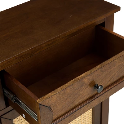 Theobald 36" Tall 2 - Door Accent Storage Cabinet With Two Drawers| KARAT HOME - Image 8