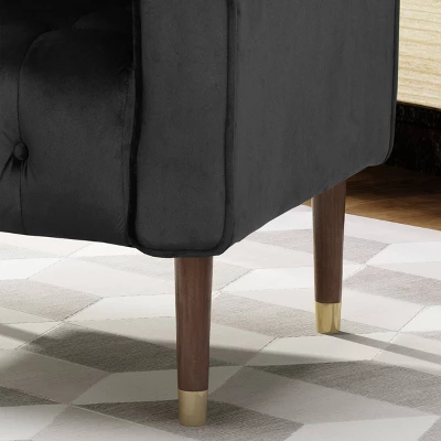 Bourchier Modern Glam Velvet Armchair - Christopher Knight Home - Image 2