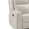 Randi Top Grain Leather Manual Recliner Ivory - Abbyson Living