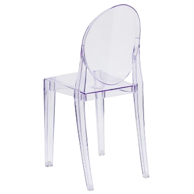 Emma And Oliver Ghost Side Chair In Transparent Crystal - Image 6