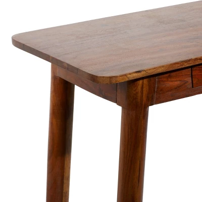 Modern Wood Rectangle Console Table - Olivia & May - Image 3