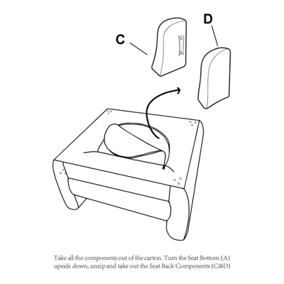 FERPIT Wooden Upholstered Accent Chair Solid Armchair - Image 2