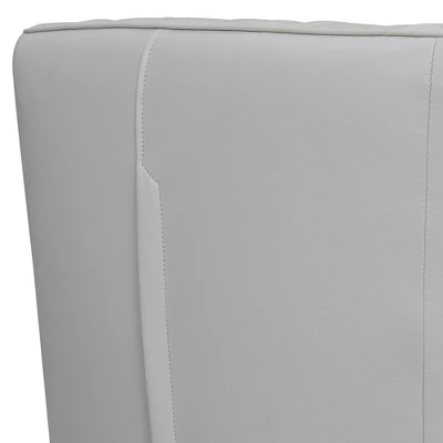 Aries Genuine Leather Swivel Barrel Chair - Armen Living - Image 5