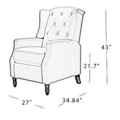 Victor Modern Manual Leather Recliner For Livingroom | Karat Home- Bird