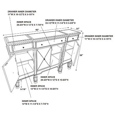 Falcone Console Silver - Powell Company - Image 14