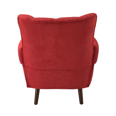 Dittmar Mid Century Club Chair With Wingback And Button-tufted Design | ARTFUL LIVING DESIGN - Image 4
