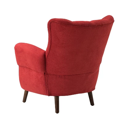 Dittmar Mid Century Club Chair With Wingback And Button-tufted Design | ARTFUL LIVING DESIGN - Image 3