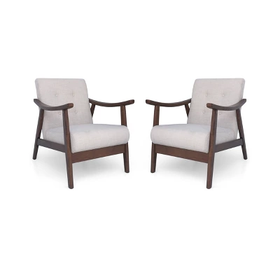 Set Of 2 Chabani Mid-Century Modern Accent Chair - Christopher Knight Home - Image 5
