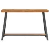 Lanshire Rustic Industrial Metal & Wood Entry Console Table - Inspire Q