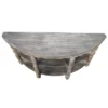 Wooden Console Table With 2 Shelves And Turned Legs Gray - The Urban Port