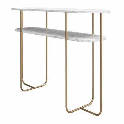 Athena Console Table White Marble - Novogratz - Image 8