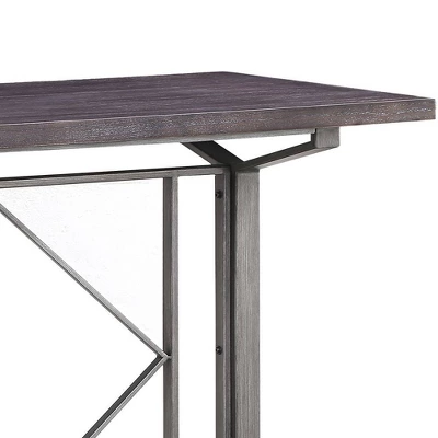 68" Evangeline Console Table Salvaged Brown/Black Finish - Acme Furniture - Image 3