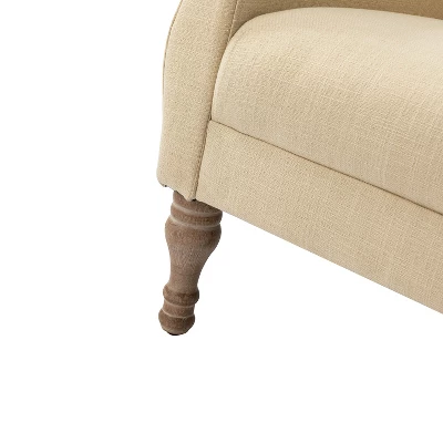 Charlie Wooden Upholstery Livingroom Armchair With Button-tufted | ARTFUL LIVING DESIGN - Image 8