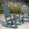 Merrick Lane Set Of 2 Poly Resin Indoor/Outdoor Rocking Chairs