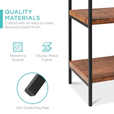 Best Choice Products 55in 3-Tier Shelf Console Table, Accent Furniture, Display Stand W/ Built-In Cabinet - Image 4