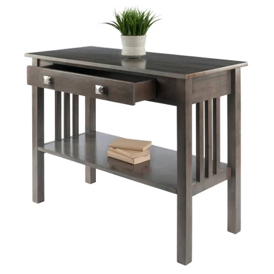 Stafford Console Hall Table Oyster Gray - Winsome - Image 7