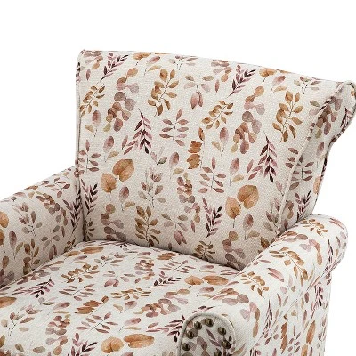 Araceli Traditional Comfy Floral Livingroom Armchair | ARTFUL LIVING DESIGN - Image 6
