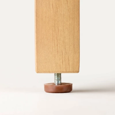 Grooved Wood With Glass 2-Door Cabinet - Natural - Hearth & Hand™ With Magnolia - Image 4