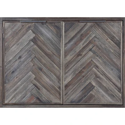 Alvara Court 2 Door Cabinet Brown - Treasure Trove Accents - Image 4