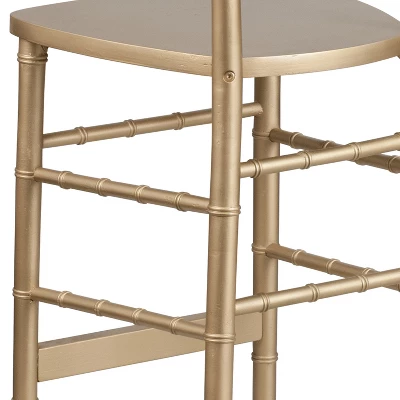 Flash Furniture HERCULES Series Gold Wood Chiavari Barstool - Image 5